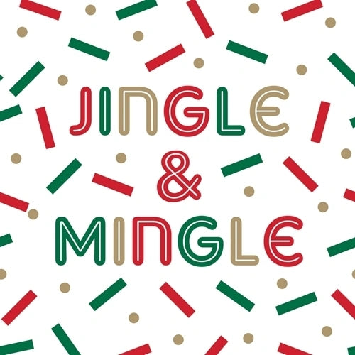 JINGLE & MINGLE BEVERAGE NAPKIN (20CT) - Lake Norman Gifts